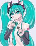 anthro domestic_cat felid feline felis female hatsune_miku hi_res mammal softspecies solo vocaloid