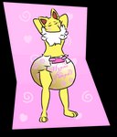 alpha_channel anthro blush bodily_fluids cedric_the_hypno clothed clothing craigs.ink curvy_figure diaper diaper_fetish eyes_closed feces full_diaper fur generation_1_pokemon genital_fluids heart_symbol hypno_(pokemon) male neck_tuft nintendo pink_background pink_heart pokemon pokemon_(species) pooping satisfied_look simple_background soiled_diaper soiling soiling_diaper solo spiral text_on_diaper tuft unclean_diaper urine used_diaper wearing_diaper wet_diaper wetting wetting_diaper white_body white_fur yellow_body yellow_fur