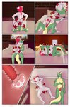 69_position absurd_res anthro bed bedroom benny_(dragonblooded) bodily_fluids comic cum cum_in_pussy cum_in_uterus cum_inside dragon drakoc(artist) duo epic_games facesitting female fortnite fox_spirit furniture genital_fluids genitals hi_res internal kimiko_five-tails kissing male male/female mythological_creature mythological_scalie mythology oral penis scalie sex sitting_on_another uterus