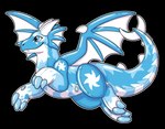 alpha_channel animate_inanimate blue_body blue_eyes dragon fin horn inflatable living_inflatable membrane_(anatomy) membranous_wings mythological_creature mythological_scalie mythology pool_toy scalie symrea wings