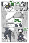 absurd_res anthro cave comic crimellgrim domestic_cat felid feline felis female forest fur hi_res mammal plant raining shiku_(character) solo tree wet wet_body wet_fur