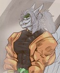 Rating: s
ID: 5569516
Date: 2025-05-13 14:40:08 -0400
Status: active
Score: 7
abs anthro cosplay dio_brando dragon ear_piercing ear_ring fangs feathered_wings feathers fur furred_dragon furred_scalie hair half-closed_eyes hi_res jojo's_bizarre_adventure looking_at_viewer male muscular muscular_anthro muscular_male mythological_creature mythological_scalie mythology narrowed_eyes pecs piercing ponytail ring_piercing rizzyofen scalie smug smug_grin solo teeth teeth_showing wings post #5569516