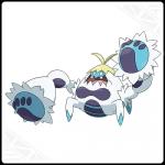 1:1 2016 ambiguous_gender arthropod blonde_hair buckteeth crabominable crustacean feral fur generation_7_pokemon hair low_res marine nintendo official_art open_mouth pincers pokemon pokemon_(species) simple_background solo teeth unknown_artist white_background white_body white_fur