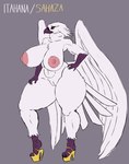 Rating: e
ID: 5598362
Date: 2025-05-25 20:42:23 -0400
Status: active
Score: 22
abs anthro areola avian beak big_breasts breasts clothing feathers feet female footwear footwear_only genitals grey_background hi_res high_heels high_heels_only huge_breasts huge_thighs mostly_nude navel nipples non-mammal_breasts non-mammal_navel non-mammal_nipples orange_eyes pussy revifrry shoes simple_background solo tail tail_feathers talons thick_thighs toes white_body white_feathers wide_hips wings post #5598362