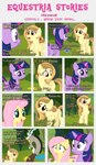 absurd_res alice_goldenfeather_(estories) anthro bangs black_border blush border chimera cutie_mark dialogue discord_(mlp) draconequus ears_up english_text equid equine estories female feral flower fluttershy_(mlp) folded_wings friendship_is_magic frown grass group hasbro hi_res horn male mammal my_little_pony mythological_creature mythological_equine mythology open_mouth outside plant question spread_wings surprised_expression text tree twilight_sparkle_(mlp) unexpected wide_eyed winged_unicorn wings