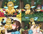 5:4 anal anal_penetration animal_humanoid arthropod arthropod_humanoid bee_(minecraft) bee_humanoid big_breasts blonde_hair breasts dr.bug duo food genitals hair herm hi_res honey_(food) huge_breasts human humanoid hymenopteran hymenopteran_humanoid insect insect_humanoid internal internal_anal internal_vaginal intersex intersex/intersex mammal microsoft minecraft mojang multi_arm multi_limb nipple_fetish nipple_play nipple_suck nipples penetration penile penile_penetration penis penis_in_ass poisoned red_eyes steve_(minecraft) stinger_penis sucking translucent translucent_body vaginal vaginal_penetration xbox_game_studios yellow_body yellow_nipples yellow_penis yellow_skin