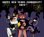 Rating: s
ID: 4508203
Date: 2024-01-01 11:16:16 -0500
Status: active
Score: 11
2023 alcohol anthro bat bear beret beverage blarf022 blarf_(blarf022) breasts brown_body brown_fur chugging cleavage clothed clothing container cup digital_media_(artwork) drinking drinking_glass drunk female fur glass glass_container glass_cup glistening_eyelids group hat headgear headwear hi_res holidays honduran_white_bat humanoid kinx_(blarf022) leaf-nosed_bat male mammal microbat new_year new_year_2024 party sherry_bear_(blarf022) substance_intoxication trio_focus vranda_von_bat_(blarf022) white_body white_fur wine wine_bottle wine_glass yangochiropteran post #4508203