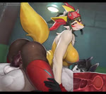 2024 2d_animation alternate_species animated anthro anthro_on_anthro anthro_penetrated anthro_penetrating anthro_penetrating_anthro anus areola arm_tuft bangs barely_visible_anus big_breasts biped blizzard_entertainment blush bodily_fluids braixen breasts butt cervical_contact cheek_tuft clothing cowgirl_position cutaway digital_media_(artwork) duo english_description english_text erection eyebrows eyelashes facial_tuft female female_anthro female_on_top female_penetrated from_front_position fur furrification generation_6_pokemon genital_fluids genitals green_hair grey_body grey_fur hair headgear headwear healingpit high_framerate huge_filesize internal internal_vaginal interspecies kambo kiriko_(overwatch) legwear looking_pleasured male male/female male_anthro male_on_bottom male_penetrating male_penetrating_female moan mostly_nude_anthro mostly_nude_female motion_tweening multicolored_body multicolored_fur nintendo nipples nude_anthro nude_male nude_male_mostly_nude_female on_bottom on_top overwatch patreon_preview penetration penile penile_penetration penis penis_in_pussy pink_areola pink_nipples pokemon pokemon_(species) pokephilia preview promotional_material pussy_juice_on_penis sex short_playtime shoulder_tuft sound stockings sweat sweaty_body tail teaser teeth text thigh_highs tongue tongue_out tuft url uterus vaginal vaginal_fluids vaginal_penetration webm yellow_body yellow_fur