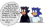 Rating: s
ID: 5592824
Date: 2025-05-23 14:07:04 -0400
Status: active
Score: 3
age_difference anthro asking asking_another beastofeuthanasia bent_arm black_clothing black_eyes black_nose black_shirt black_t-shirt black_topwear blue_body blue_chair blue_eyebrows blue_fur chair clothed clothed_anthro clothed_male clothing colored dialogue digital_drawing_(artwork) digital_media_(artwork) duo english_description english_text eulipotyphlan eyebrows fan_character father_(lore) father_and_child_(lore) father_and_son_(lore) fur furniture hedgehog leaning_on_table male male_anthro mammal mouth_closed multicolored_body multicolored_fur offscreen_character older_anthro older_male on_chair parent_(lore) parent_and_child_(lore) parent_and_son_(lore) purple_body purple_fur question sega shaded shirt simple_background simple_shading sitting sitting_on_chair son_(lore) sonic_the_hedgehog sonic_the_hedgehog_(series) speech_bubble t-shirt table tan_body tan_inner_ear tan_skin text thin_eyebrows topwear two_tone_body two_tone_fur usva_(beastofeuthanasia) white_background yellow_sclera younger_anthro younger_male post #5592824