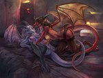 Rating: e
ID: 3945862
Date: 2023-03-22 08:56:29 -0400
Status: active
Score: 102
4:3 anthro anus bed biformis blue_eyes breasts brown_hair claws clothing curved_horn detailed_background digital_media_(artwork) digital_painting_(artwork) digital_watercolor_(artwork) digitigrade dragon duo ear_fins english_text female female/female fin furniture garter_belt garter_straps genitals grey_body grey_scales hair hi_res horn inside kneeling legwear lingerie lying membrane_(anatomy) membranous_wings multi_ear multicolored_body mythological_creature mythological_scalie mythology nipple_piercing nipple_ring nipples non-mammal_breasts on_back on_bed orange_eyes painting_(artwork) piercing pink_body pink_pussy pink_scales pussy red_body red_scales ring_piercing scales scalie simulated_traditional_(artwork) spread_legs spreading stockings subsurface_scattering tail text thigh_highs two_tone_body watercolor_(artwork) white_hair wings yellow_body yellow_scales post #3945862
