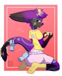 Rating: q
ID: 5316790
Date: 2025-01-19 07:30:41 -0500
Status: active
Score: 19
ageplay anthro black_body black_fur blue_eyes blue_markings blush cheek_tuft clothed clothing controller diaper diaper_peekage diaper_under_clothing disembodied_hand duo ears_back facial_tuft female fur glistening glistening_eyes hair hi_res hobkin holding_controller holding_object infantilism kneeling looking_at_viewer markings neck_tuft open_mouth pink_diaper pivoted_ears purple_body purple_fur purple_hair purple_nose riddlr roleplay short_hair solo_focus starlight_spirit teeth tuft wearing_diaper white_diaper post #5316790