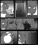 2018 absurd_res anthro big_penis blake_sinclair blush bodily_fluids canid canine clothing comic door doorknob dragon drunk english_text female fox genitals group hair hi_res horn if_hell_had_a_taste lagomorph leporid licking male male/female mammal monochrome muscular muscular_anthro muscular_male mythological_creature mythological_scalie mythology notched_ear oral penile penile_spines penis penis_lick rabbit saliva scales scalie scar sex shirt skylar_fidchell substance_intoxication text tiffany_brewwer tongue tongue_out topwear trio url viroveteruscy