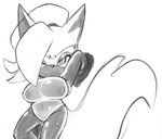 alternate_costume anthro areola big_breasts breasts canid canine canis clothed clothing digital_drawing_(artwork) digital_media_(artwork) eyelashes female fur gloves hair handwear hi_res icydirtball idw_publishing looking_at_viewer mammal monochrome nipples sega shaded sketch solo sonic_the_hedgehog_(comics) sonic_the_hedgehog_(idw) sonic_the_hedgehog_(series) swimwear translucent translucent_clothing whisper_the_wolf wolf