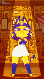 2021 2d_animation 4k 9:16 absurd_res animal_crossing animated animation_meme ankha_(animal_crossing) ankha_zone anthro astrology bandage blancmange_(band) blue_eyes blue_hair bob_cut bonbon_(animal_crossing) bouncing_breasts breasts clapping clothed clothing crossed_arms dancing digital_media_(artwork) domestic_cat dress egyptian egyptian_clothing fangs felid feline felis female female_anthro fur group hair hi_res hip_sway huge_filesize hypnosis hypnotic_eyes hypnotizing_viewer kalasiris lidded_eyes long_playtime looking_at_viewer loop mammal markings medium_breasts meme meme_origin mind_control motion_tweening multicolored_hair music music_video narrowed_eyes nintendo open_mouth panties panty_shot pantyshot_(standing) pupils seamless_loop solo_focus sound standing striped_markings striped_tail stripes synced_to_music tail tail_markings tail_motion tail_sway teeth tiffany_(animal_crossing) tiktok twitter twitter_handle twitter_logo underwear unusual_pupils upskirt uraeus usekh vhs_filter webm wide_hipped_female wide_hips wraps yellow_body yellow_face yellow_fur yellow_inner_ear zone