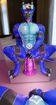 2023 3d_(artwork) abdominal_bulge abs anal anal_penetration anthro barazoku biceps big_dildo big_muscles biped black_sclera blue_body blue_eyes chastity_cage chastity_cage_only chastity_device chastity_device_only digital_media_(artwork) dildo dildo_in_ass dildo_insertion dildo_sitting dragon dreamyelf facial_piercing first_person_view glowing_womb_tattoo hi_res huge_dildo looking_at_self looking_at_viewer male metal_chastity_cage mirror mirror_reflection muscular muscular_anthro muscular_male muscular_sub mythological_creature mythological_scalie mythology navel navel_piercing nipple_piercing nipples nose_piercing nose_ring nude object_in_ass pecs penetration piercing receiving_pov reflection ring_piercing scalie sex_toy sex_toy_in_ass sex_toy_insertion solo submissive submissive_anthro submissive_male submissive_pov tail tongue tongue_out womb_tattoo xargos