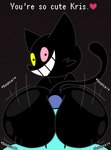 Rating: e
ID: 5640205
Date: 2025-06-13 18:55:09 -0400
Status: pending
Score: 5
bouncing_butt butt butt_focus deltarune dialogue domestic_cat felid feline felis feral friend_(deltarune) genitals heart_symbol hi_res hot_dogging looking_at_viewer looking_back male mammal penis sex skeletonhearts talking_to_another undertale_(series) post #5640205