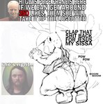 absurd_res angel angel_gabby angel_hare anthro big_breasts big_butt breasts butt clothing english_text female footwear general_proton hare hi_res human jesus_christ lagomorph leporid male mammal religion saint_francis sheev_palpatine shoes solo star_wars text the_east_patch thick_thighs twerking