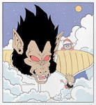 ambiguous_gender angel antennae_(anatomy) anthro arale_norimaki crossover dr._slump dragon_ball dragon_ball_z fangs female haplorhine hi_res human humanoid male mammal monkey moon oozaru primate saiyan sky star starry_sky teeth vegeta wesatinthecar winged_humanoid wings young young_ambiguous young_female young_human young_humanoid