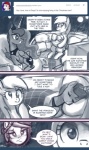 ask_blog beverage comic derpy_hooves_(mlp) dialogue electronics english_text equid equine female feral food friendship_is_magic hasbro horse john_joseco mammal monochrome muffin my_little_pony pony princess princess_celestia_(mlp) princess_luna_(mlp) royalty television text tumblr user_avatar