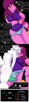 absurd_res belt blush body_blush bovid butt butt_blush caprine clothing comic covering covering_crotch deltarune dialogue dinosaur dromaeosaurid embarrassed eyewear female_(lore) frist44 glasses goat hat headgear headwear hi_res mammal monster panties prehistoric_species pubes ralsei reptile ribbons scalie scarf susie_(deltarune) teasing theropod undertale_(series) underwear