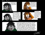 2009 bear black_background comic dialogue english_text female hybrid jakegr jakegr_(character) male mammal ruick simple_background text