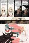 big_breasts blonde_hair breasts clothing comic dress ear_piercing ear_ring eerie_(thekite) english_text female gardevoir generation_3_pokemon hair hair_over_eye hi_res human humanoid lou_(thekite) lusamine_(pokemon) mammal mature_female nintendo noseless not_furry one_eye_obstructed piercing pokemon pokemon_(species) pokemon_trainer profanity ring_piercing shiny_pokemon speech_bubble text thekite