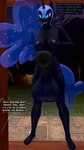 3d_(artwork) 4k 9:16 absurd_res animal_genitalia animal_penis anthro anthro_pred anthrofied armor balls big_balls big_penis blue_eyes blue_hair breasts cock_vore coriponer crossgender cutie_mark digital_media_(artwork) english_text equid equine equine_genitalia equine_penis ethereal_hair eyeshadow fangs feet friendship_is_magic ftg_crossgender fti_crossgender genitals gynomorph gynomorph_pred hair hasbro headgear helmet hi_res horn huge_penis humanoid_feet hyper hyper_genitalia hyper_penis intersex intersex_pred looking_at_viewer makeup mammal my_little_pony mythological_creature mythological_equine mythology night nightmare_moon_(mlp) offscreen_character penile penis penis_towards_viewer plantigrade pupils purple_eyeshadow slit_pupils solo sparkles talking_to_viewer teeth text unicorn urethra vore