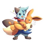 2022 3_toes air_puff artist_name biped blue_body blue_eyes blue_fur blush blush_lines bokurei bridal_carry brown_body brown_eyes brown_fur brown_nose carrying_another dewott digital_drawing_(artwork) digital_media_(artwork) dipstick_tail duo eevee emanata eyebrows eyelashes featureless_crotch feet female feral fluffy fluffy_tail front_view fur generation_1_pokemon generation_5_pokemon grey_ears grey_tail grin grumpy head_tuft hi_res holding_character isolde_(bokurei) kerchief lance_(bokurei) leg_markings looking_at_another looking_forward male markings monotone_tail mouth_closed multicolored_body multicolored_fur neck_tuft neckerchief nintendo notched_ear paws pink_nose pokemon pokemon_(species) quadruped red_kerchief red_neckerchief scalchop semi-anthro simple_background small_nose smile socks_(marking) sparkles standing tail tail_markings tan_body tan_fur teeth toes tuft whiskers white_background