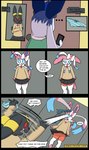 6_panel_comic absurd_res black_bottomwear black_clothing black_skirt blue_clothing blue_panties blue_underwear blush bottomwear bow_panties bow_underwear boxers_(clothing) clothed clothing comic crossdressing dialogue duo eeveelution electronics embarrassed english_text female feminization forced generation_2_pokemon generation_4_pokemon generation_6_pokemon glaceon glacey_frost_(the_go1den_fox) hi_res holding_clothing holding_object holding_panties holding_underwear locker_room male male/female matachu nintendo orange_boxers orange_clothing orange_underwear panties panties_on_face panties_thrown_at_face pattern_bottomwear pattern_clothing pattern_panties pattern_underwear phone pokemon pokemon_(species) school_uniform sid_(matachu) skirt stacy_(matachu) striped_bottomwear striped_clothing striped_panties striped_underwear stripes sylveon tail text throwing_object throwing_panties umbreon underwear uniform upskirt