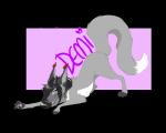 2013 5:4 alpha_channel ass_up big_ears canid canid_demon canine demirae_royale demon fangs female feral fox fur grey_body grey_fur hellhound hellion hi_res ipann mammal mythological_canine mythological_creature mythology pawpads paws simple_background solo teeth transparent_background