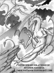 1998 comic dark_natasha dragon english_text featureless_chest feral greyscale low_res male marker_(artwork) membrane_(anatomy) membranous_wings monochrome mythological_creature mythological_scalie mythology nude scalie solo tail text traditional_media_(artwork) wings