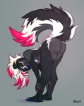 Rating: q
ID: 5397112
Date: 2025-02-25 14:05:07 -0500
Status: active
Score: 32
ambiguous_anthro ambiguous_gender anthro artist_name bent_over biped black_body black_fur blue_nose butt claws countershade_butt countershade_fur countershade_torso countershading cute_fangs digital_media_(artwork) dipstick_tail ear_piercing ear_ring eye_markings eyebrows facial_markings fangs finger_claws fingers fluffy fluffy_tail full-length_portrait fur grey_background grey_body grey_countershading grey_fingers grey_fur hair head_markings hi_res humanoid_hands iris looking_at_viewer mammal markings mephitid multicolored_body multicolored_fur nude nude_ambiguous nude_anthro paciulo piercing pink_claws pink_eyes pinup plantigrade portrait pose presenting presenting_hindquarters pupils raised_tail red_hair red_markings red_tail_tip ring_piercing simple_background skunk skunk_tail slim slim_ambiguous slim_anthro smile smiling_at_viewer solo standing tail tail_markings teeth text thick_tail three-quarter_view toe_claws two_tone_body two_tone_fur white_body white_eyebrows white_fur white_hair white_markings yellow_sclera post #5397112