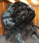 Rating: e
ID: 4216529
Date: 2023-08-06 03:22:30 -0400
Status: active
Score: 50
2023 abs absurd_res alan_stevenson anthro back_muscles bench big_biceps big_deltoids big_muscles black_body black_fur blonde_highlights blue_eyes blue_hair blue_sclera bodily_fluids butt canid canine canis ceiling_lamp deltoids domestic_dog drooling duo ear_piercing ear_ring echin face_to_face facial_hair felid fierce fur gage_the_panther goatee grey_body grey_fur growling hair hand_on_chest hi_res highlights_(coloring) husky hybrid lamp leopard_spots male male/male mammal markings muscular muscular_anthro muscular_arms muscular_male muscular_thighs nordic_sled_dog nude on_bench pantherine pec_squeeze piercing ring_piercing saliva sauna sharp_teeth sitting sitting_on_bench spitz spots spotted_body spotted_fur steam sweat tail teeth thick_thighs vein veiny_abs veiny_arms veiny_butt veiny_chest veiny_legs veiny_muscles veiny_thighs wall_(structure) wolf wood wood_wall post #4216529