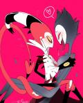 Rating: q
ID: 2109037
Date: 2020-01-07 09:04:59 -0500
Status: active
Score: 66
2019 ambiguous_gender avian bird blitzo_(helluva_boss) blush bodily_fluids chest_tuft clothed clothing demon duo feathers heart_symbol helluva_boss hi_res horn hug intimate long_tongue nude owl red_eyes romantic romantic_couple saliva simple_background sitting smile stolas_(helluva_boss) tongue tuft yellow_eyes post #2109037