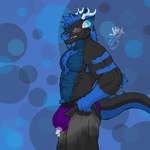 1:1 absurd_res anthro black_&_blue_dragon black_body blue_background blue_body blue_fur blush bodily_fluids body_hair bottomwear bulge butt chest_hair chest_tuft clothed clothing cum cum_drip cum_in_clothing cum_in_jockstrap cum_in_underwear cum_inside cum_through_clothing cum_through_jockstrap cum_through_underwear digital_media_(artwork) dragon dripping embarrassed fluffy fur genital_fluids hair hi_res horn jinxed_arts jockstrap male meme musclegut muscular muscular_anthro muscular_male mythological_creature mythological_scalie mythology pants pecs pubes pulling_up_pants purple_clothing purple_underwear scalie simple_background solo tail tight_bottomwear tight_clothing tight_pants tight_pants_(meme) tuft underwear wet wet_clothing wet_underwear