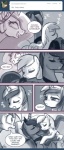 2012 ask_blog comic cutie_mark derpy_hooves_(mlp) dialogue english_text equid equine eyes_closed feathered_wings feathers female feral friendship_is_magic group hasbro hi_res horn john_joseco mammal monochrome my_little_pony mythological_creature mythological_equine mythology pegasus princess princess_celestia_(mlp) princess_luna_(mlp) royalty signature sleeping text tumblr unicorn winged_unicorn wings