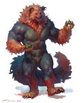 2023 4:5 abs anthro areola barazoku biceps binturong biped crotch_tuft digital_media_(artwork) food fruit fur hi_res male mammal mane muscular muscular_anthro muscular_male muscular_thighs nipples nude open_mouth open_smile pecs plant quads simple_background smile solo standing tail taran_fiddler teeth thick_thighs tongue tuft vein veiny_muscles viverrid vivverid werebinturong werecreature weretober werevivverid whiskers white_background