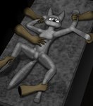 Rating: q
ID: 5437841
Date: 2025-03-16 18:18:58 -0400
Status: active
Score: 9
anthro bdsm bondage bound canid canine disembodied_hand distressed female fox hi_res mammal mummified rubbervixen solo tape post #5437841