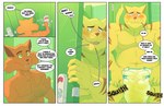 2021 anthro bathroom blush bodily_fluids chance_furlong clothed clothing comic daire301 detailed diaper diaper_only digital_drawing_(artwork) digital_media_(artwork) domestic_cat duo embarrassed english_text felid feline felis flustered genital_fluids hanna-barbera hi_res inside jake_clawson lothed male mammal multiple_scenes muscular muscular_male public_restroom restroom_stall shirtless solo striped_body stripes swat_kats tail text topless unclean_diaper urine used_diaper wearing_diaper wet_diaper wetting