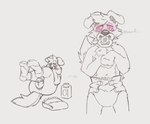 Rating: e
ID: 5639947
Date: 2025-06-13 16:46:07 -0400
Status: active
Score: 30
2024 anthro baby_powder blush border button_ears canid canine canis chastity_cage chastity_device clothed clothing cookiebandit diaper domestic_dog floppy_ears footwear glowing glowing_eyes hands_together hi_res hypnosis legs_up lying male mammal mind_control mute_symbol on_back pacifier pantsless restricted_palette ringed_eyes simple_background sketch socks solo standing symbol topless wearing_diaper post #5639947