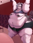 Rating: q
ID: 5627697
Date: 2025-06-07 22:50:53 -0400
Status: active
Score: 55
anthro belly belly_overhang belly_rolls big_belly big_breasts big_butt breasts butt canid canid_demon canine clothing deep_navel demon double_chin exercise fat_arms fat_rolls female gym hellhound helluva_boss hi_res huge_belly huge_breasts huge_butt huge_thighs ill_fitting_clothing inksplot loona_(helluva_boss) love_handles mammal midriff morbidly_obese morbidly_obese_female mythological_canine mythological_creature mythology navel nipples obese obese_female occult_symbol overweight overweight_female pentagram solo symbol thick_thighs wardrobe_malfunction weightlifting wide_hips workout post #5627697