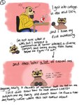 Rating: s
ID: 5572558
Date: 2025-05-14 19:54:58 -0400
Status: active
Score: 12
anthro black_ears black_hands black_nose bottomwear brown_body brown_eyes brown_fur canid canine clothing comic computer dialogue ear_piercing electronics eyebrows eyes_always_closed eyes_closed frown fur hand_on_chin hi_res laptop male mammal p_rindustries p_rindustries_(p_rindustries) pants piercing pink_piercing question_mark raccoon_dog red_background shirt simple_background soda_cup solo sweater talking_to_viewer tanuki text thick_eyebrows topwear whisker_spots post #5572558