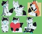 Rating: e
ID: 5376971
Date: 2025-02-16 09:31:38 -0500
Status: active
Score: 7
absurd_res animal_genitalia anthro balls black_hair black_markings blue_eyes blue_nose blush canid canine closed_smile dipstick_tail duo ear_piercing eyebrow_piercing eyes_closed facial_piercing fur genitals glistening glistening_eyes green_background hair hi_res holding_heart industrial_piercing male mammal markings martinballamore mouth_closed multiple_images muzzle_(object) muzzled penis penis_tip piercing sheath short_hair simple_background sitting smile solo spooning tail tail_markings white_balls white_body white_fur white_sheath post #5376971