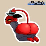 Rating: q
ID: 5535732
Date: 2025-04-28 05:57:10 -0400
Status: active
Score: 14
1:1 big_butt bottomwear bottomwear_down bubble_butt butt clothed clothing demon empty_eyes hat headgear headwear helluva_boss hi_res horn huge_butt imp looking_back male mooning pants pants_down partially_clothed pooncartoonist raised_tail red_body smile solo spade_tail tail post #5535732