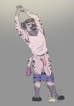 Rating: e
ID: 5535789
Date: 2025-04-28 06:43:02 -0400
Status: active
Score: 27
2025 anthro arm_tuft armpit_hair balls belly_hair bodily_fluids body_hair bottomwear bottomwear_down chest_hair clothed clothing dripping ear_piercing elbow_tuft feet flaccid genital_fluids genitals glassesdumpster grey_background grey_hair grin hair hi_res hyena looking_aside male mammal partially_clothed peeing peeing_on_ground penis piercing pubes purple_hair shirt shorts shorts_down simple_background smile solo standing stretching tank_top topwear tuft urine urine_on_ground urine_splatter urine_stream white_clothing white_shirt white_tank_top white_topwear post #5535789