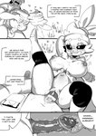 abdominal_bulge absurd_res anthro anthro_penetrated big_breasts breasts comic condom dialogue english_text female female_penetrated generation_8_pokemon genitals greasymeta hi_res human human_on_anthro human_penetrating human_penetrating_anthro interspecies male male/female male_penetrating male_penetrating_female mammal nintendo nipples penetration penile penile_penetration penis penis_in_pussy pokemon pokemon_(species) pussy scorbunny sex sexual_barrier_device text vaginal vaginal_penetration