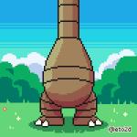 1:1 3_heads alolan_exeggutor alolan_form ambiguous_gender animated detailed_background digital_media_(artwork) elemental_creature eto2d flora_fauna flower generation_7_pokemon multi_head nintendo not_furry one_eye_closed open_mouth pixel_(artwork) pixel_animation plant pokemon pokemon_(species) regional_form_(pokemon) short_playtime signature solo star wink