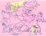 2n2n anthro domestic_pig feral male mammal sketch_page solo suid suina sus_(pig)