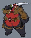 Rating: s
ID: 5602806
Date: 2025-05-27 17:25:01 -0400
Status: active
Score: 10
absurd_res anthro bear belt bottomless bottomless_male clothed clothing fur giant_panda grin hi_res imquitesleepy jacket katana male mammal marvel melee_weapon multicolored_body multicolored_fur overweight pandapool sharp_teeth smile solo sword teeth topwear weapon post #5602806