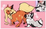 animal_genitalia animal_pussy blonde_hair bodily_fluids canid canine canine_genitalia canine_pussy cedrato cum cunnilingus duo eevee eeveelution female female/female feral first_person_view flareon generation_1_pokemon genital_fluids genitals hair leash leash_pull leashed_pov long_hair mammal nintendo oral pokemon pokemon_(species) pussy sex tail vaginal